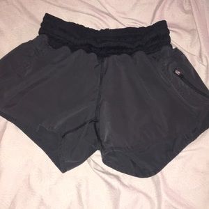 Black and Grey LuLuLemon shorts